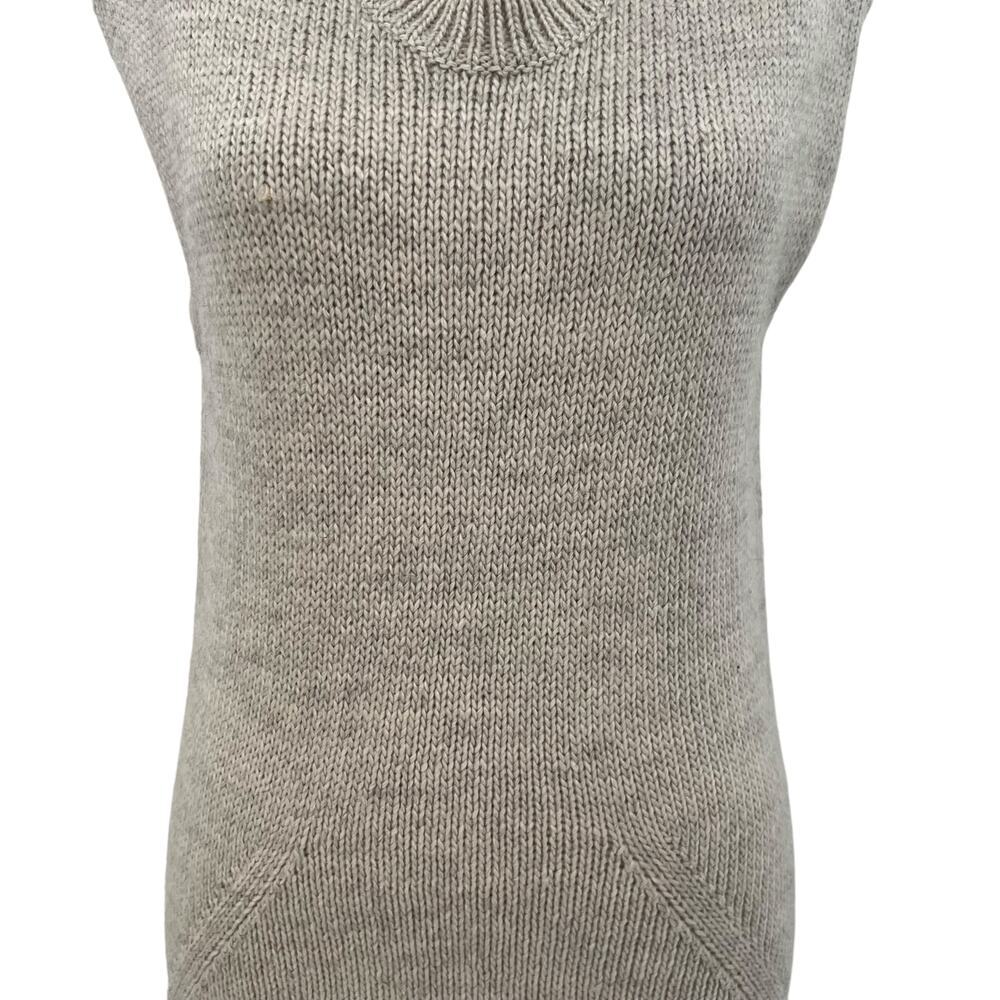 T By Alexander Wang Sweater Vest Tunic Top Dress Alpaca Mohair Gray Size Xs View 3